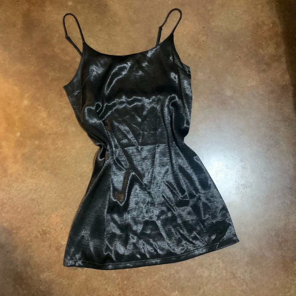 Sold Silence + Noise cowl neck silk mini slip dress - Picture 1 of 7